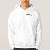 Personalizar com o nome White Pullover Hoodie