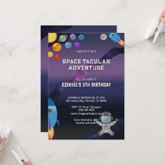 Personalizar Convite de Aniversário do Espaço