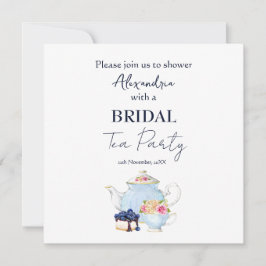 Personalizar Convite de festas de chá do Chá de pa