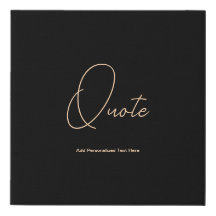 Personalizar Cotação Motivativa Tan e Preto