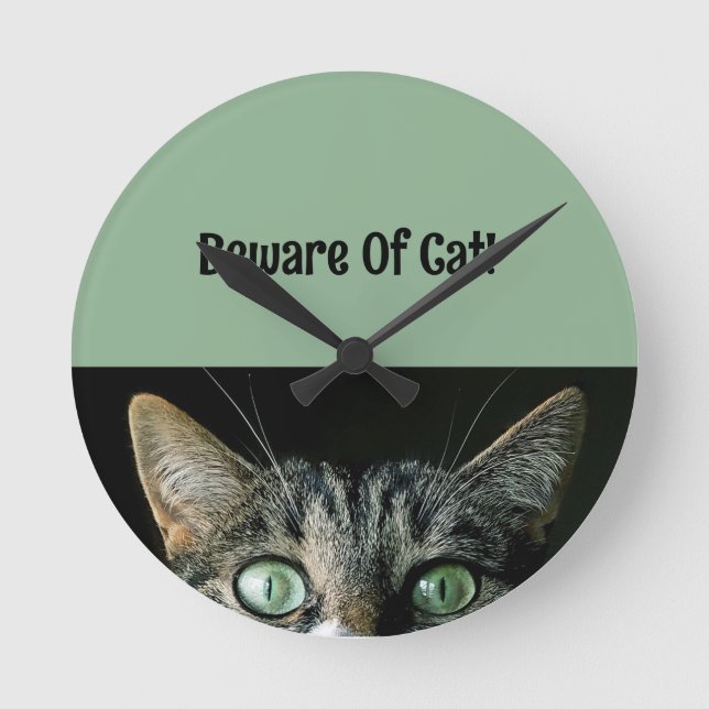 Personalizar Cuidado Com O Relógio De Parede Do Ca (Frente)