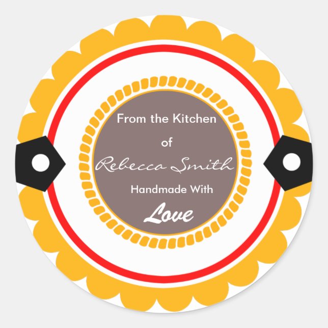 Personalizar da Cozinha do Presente de Adesivos (Frente)