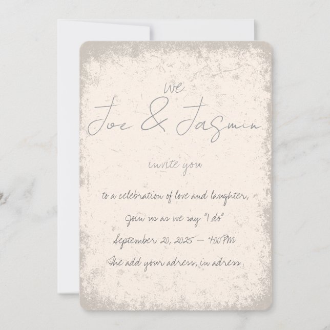 Personalizar em um convite de casamento de filtro  (Frente)