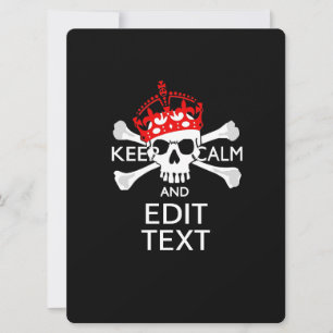 Personalizar este texto Mantenha Calma Cruzada