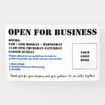 Personalizar faixa de portas abertas para empresas