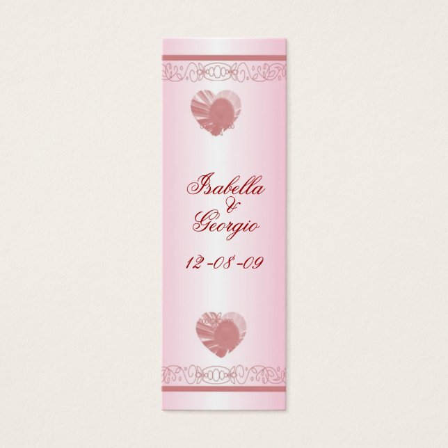 Personalizar Favorito ao Casamento Corações e Favo (Frente)