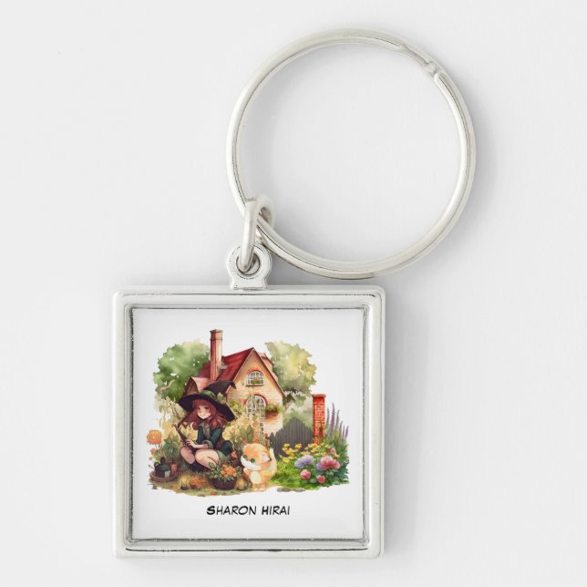 Personalizar | Feiticeira E Chaveiro De Raposa (Frente)