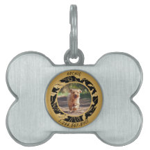Personalizar Folha de Ouro Falso em Cachorro Peque