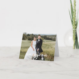 Personalizar Foto Cartão de Agradecimento Casament