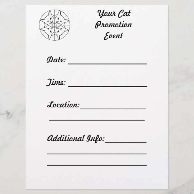 Personalizar Gatos Caleidoscópicos Folhetos de Pro (Frente)