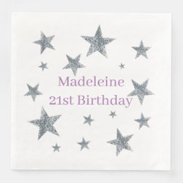 Personalizar guardanapos de papel - Estrelas de fí