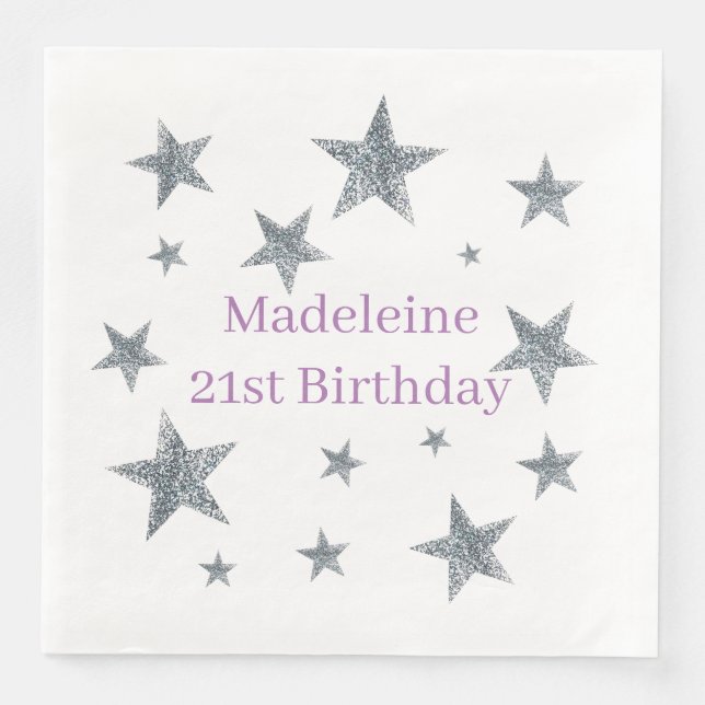 Personalizar guardanapos de papel - Estrelas de fí (Frente)