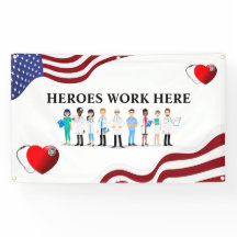 Personalizar Heróis Trabalham Aqui Ícone de Equipe