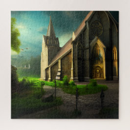 Personalizar Igreja Fantasy Art 02 quebra-cabeça d