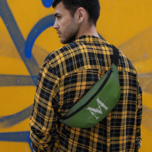 Personalizar Monograma Nome Inicial Floresta Verde