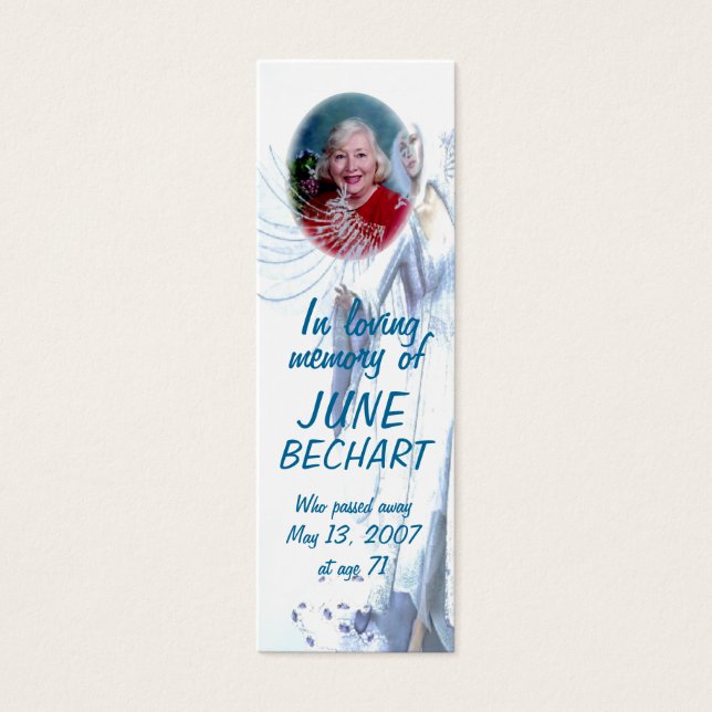 Personalizar nas Asas de um Angel Bookmark (Frente)