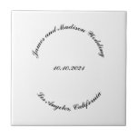 Personalizar Nome, data de casamento de letras pre<br><div class="desc">Personalizar Nome,  data letras pretas curvas de casamento texto personalizado do azulejo cerâmico,  personalizá-lo com seu próprio texto,  informações</div>