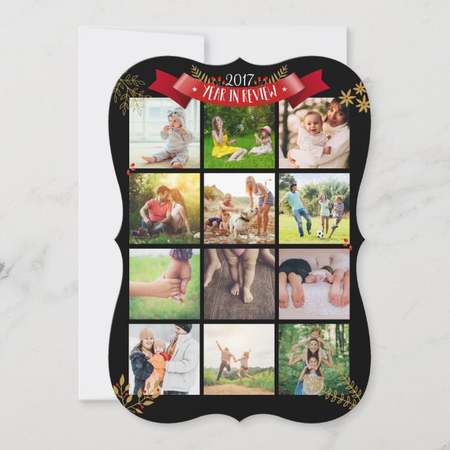 Personalizar o Ano em Revisão do Cartão de Férias  (Frente)