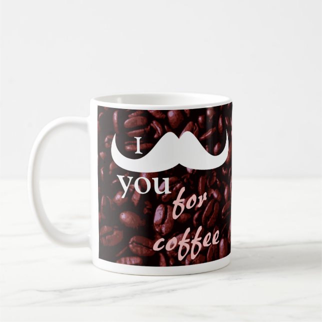Personalizar o bigode para a caneca de café (Esquerda)