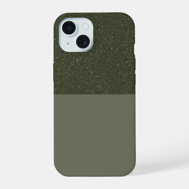 Personalizar o caso do iPhone 15 Verde do Moss (Verso)