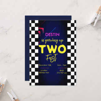 Personalizar o convite de dois anos rápidos