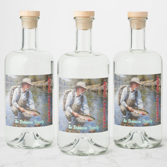 Personalizar o Natal da Pesca de Mosca (Garrafas)