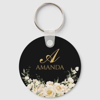 Personalizar o nome Dourado e o Chaveiro de Flor B