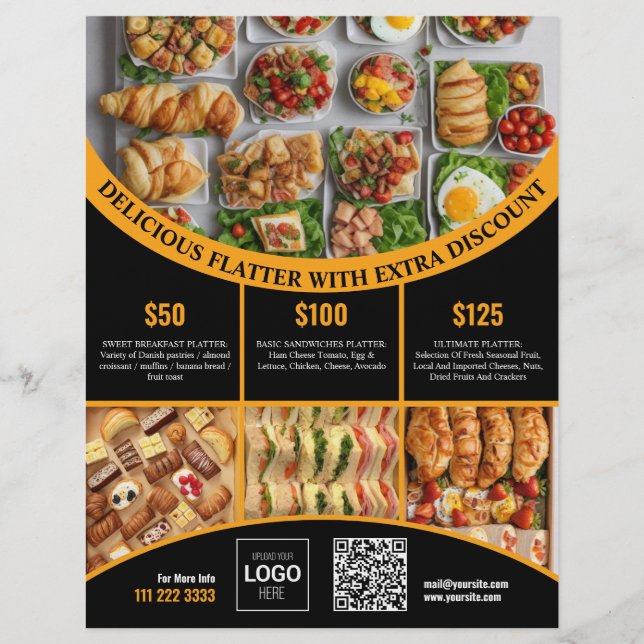 Personalizar online este menu e preço de Comida le (Frente)