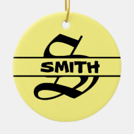 Personalizar ornamento da Carta de Nome