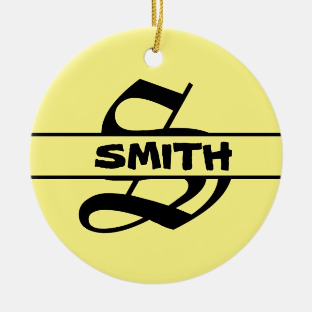 Personalizar ornamento da Carta de Nome (Frente)