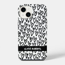 Personalizar padrão do na moda Black e White Heart