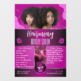 Personalizar porta da frente de salão de beleza af