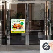 Personalizar Porta De Promo De Vendas De Peixes E