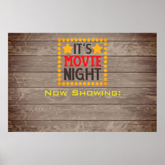 Personalizar Poster da Noite de Filme
