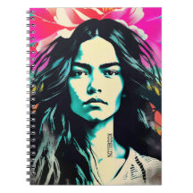PERSONALIZAR: Retrato de Linoprint | Caderno