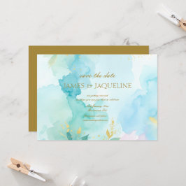 Personalizar Salvar a Data do Casamento Aquarela a