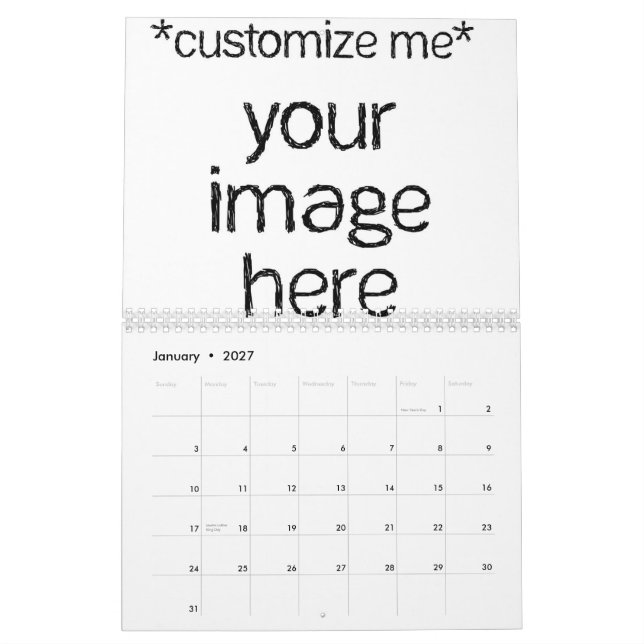 Personalizar seu próprio calendário de Design (Jan 2027)