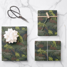 Personalizar Silhueta de Dinossauro Camuflado Aniv