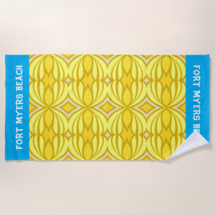 Personalizar Toalha de Praia de Padrão Tribal Amar