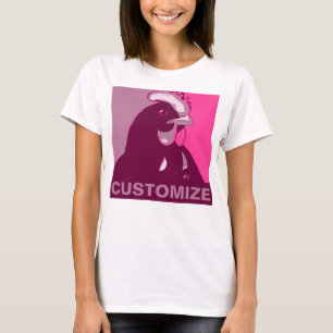 Personalizável! Camisa de frango inspirada por Pop