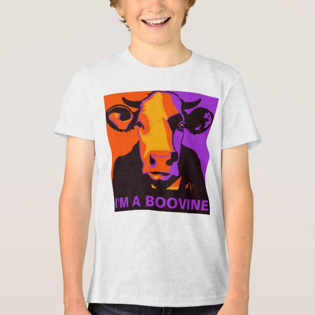 Personalizável! Camiseta de Vaca de Pop Boovine (Frente)