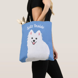 Personalizável - Dentro Spitz Tote Bag Blue