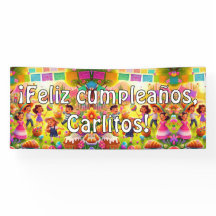 Personalizável! Feliz cumpleaños! mexicano Fiesta