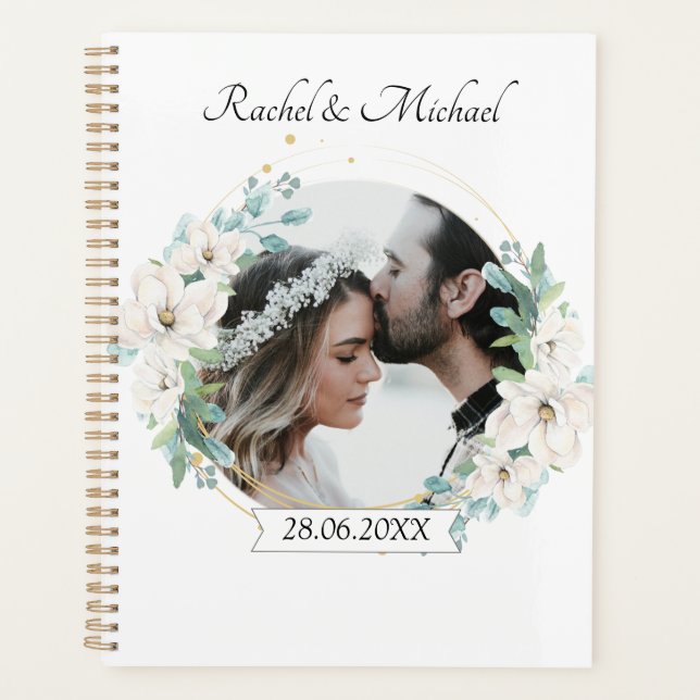 Personalizável Foto Planejador Casamento (Frente)