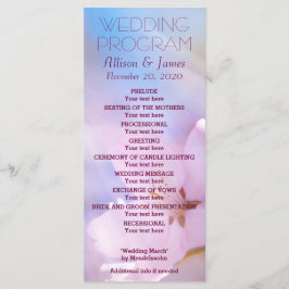 Personalizável para cereja do programa de casament