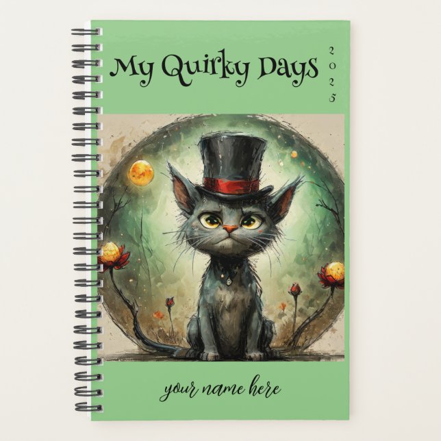 Personalizável - Planejador "My Quirky Days" (Frente)