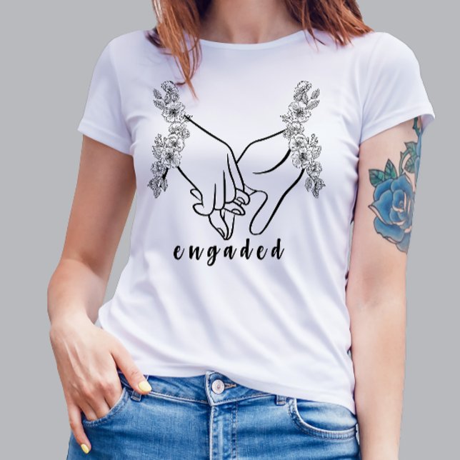 Personalize a camiseta de noiva envolta em texto (Criador carregado)