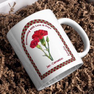 Personalize a caneca de café do mês de nascimento