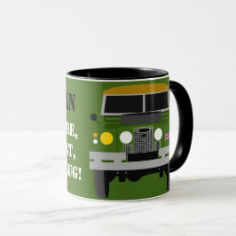 Personalize a caneca de Land Rover do veterano do