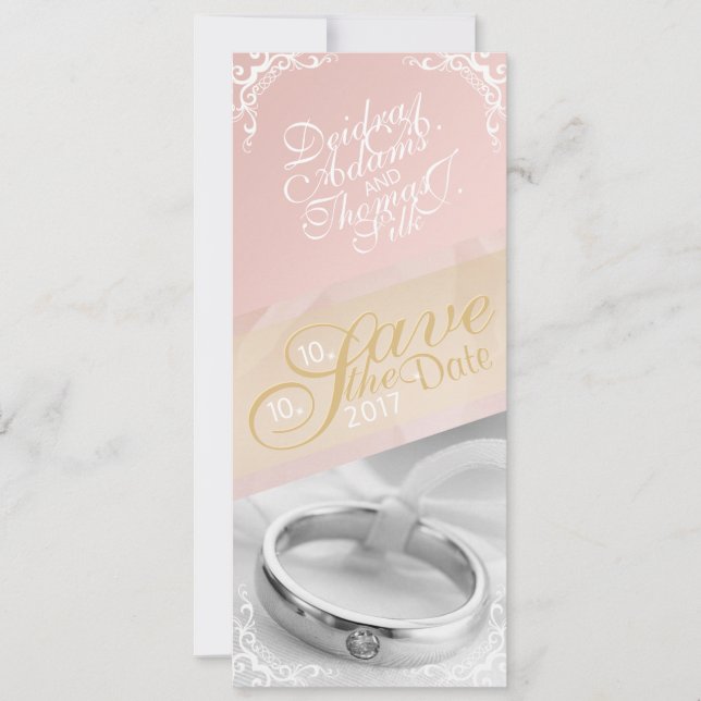 Personalize a foto para salvar o cartão de data (Frente)